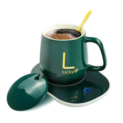 Taza Cerámica Lucky Con Base Calentador Inteligente [PREMIUM]